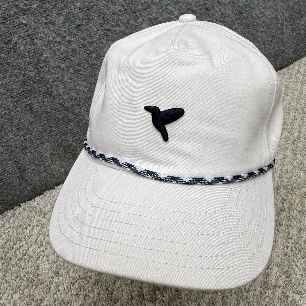Bird dogs hat cap snapback adjustable mens white rope front
